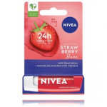 Nivea 24H Moisture Strawberry Shine huulepalsam - 4.8 g.