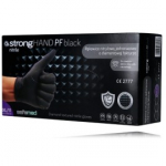 SafeMed Strong Hand PF Black Nitrile &uuml;hekordselt kasutatavad kindad - XXL/11