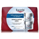 Eucerin Hyaluron-Filler + 3x Effect Face Care Set n&auml;ohoolduskomplekt (p&auml;evakreem 50 ml + &ouml;&ouml;kreem 50 ml + kosmeetikakott) - 1 tk.