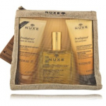 Nuxe Prodigieux Travel Beauty Gift komplekt (du&scaron;igeel 100 ml + kehakreem 100 ml + &otilde;li 100 ml + kosmeetikakott) - 1 tk.