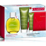 Clarins Eau Extraordinaire komplekt meestele ja naistele (100 ml kehakreem + 100 ml kehasprei + 30 ml kehapesuvahend + kosmeetikakott) - 1 tk.