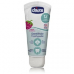 Chicco Toothpaste Pasta Strawberry 12 hambapasta lastele ilma fluoriidita - 50 ml.
