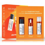 Dermalogica Daily Brightness Boosters s&auml;ra andev komplekt n&auml;ole (puhastusvahend 30 ml. + seerum 10 ml. + geel 15 ml.) - 1 tk.