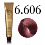Fanola Oro Therapy Oro Puro Color Keratin Gold & Argan Oil Permanent Coloring Cream v&auml;rvimiskreem juustele ilma ammoniaagita - 6.606 Dark Blonde Warm Red