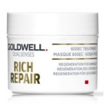Goldwell Dualsenses Rich Repair 60 Sec kiiretoimeline taastav mask kuivadele ja kahjustatud juustele - 25 ml.
