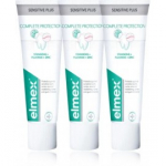 Elmex Sensitive Plus Complete Protection hambapasta tundlike hammastele - 3 x 75 ml.