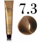Fanola Oro Therapy Oro Puro Color Keratin Gold & Argan Oil Permanent Coloring Cream v&auml;rvimiskreem juustele ilma ammoniaagita - 7.3 Medium Golden Blond