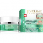 Eveline Facemed+ Green Clay Purifying & Smoothing Mask siluv n&auml;omask - 50 ml.