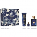 Versace Dylan Blue Pour Homme komplekt meestele (100 ml EDT + 5 ml EDT + 150 ml du&scaron;igeel) - Komplekt