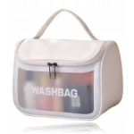 Ecarla Washbag Cosmetic veekindel kosmeetikakott - White