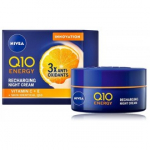 NIVEA Q10 Energy Recharging Night Cream &ouml;&ouml;kreem kortsude vastu - 50 ml.