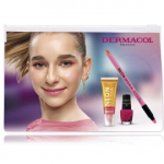 Dermacol Neon Mania komplekt (silma- ja huulepliiats 1,1 g + k&uuml;&uuml;nelakk 5 ml + huulel&auml;ige 10 ml) - 1 tk.