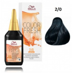 Wella Professionals Color Fresh Semi-Permanent Color tooniv juuksev&auml;rv ilma ammoniaagita - 2/0 Black