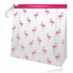 KillyS Transparent Cosmetic Bag Flamingo l&auml;bipaistev kosmeetikakott - 1 tk.