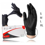 SafeMed Effect PF Black+ Nitrile Gloves &uuml;hekordselt kasutatavad kindad - S