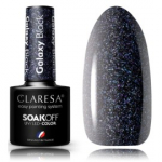 Claresa Soak Off UV / LED Galaxy Black kauap&uuml;siv h&uuml;briidk&uuml;&uuml;nelakk - Galaxy Black