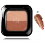 Kiko Milano Bright Duo Eyeshadow lauv&auml;rv - 03 Peach / Brick