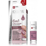 Eveline Nail Therapy 6in1 Care & Color Dusty Pink k&uuml;&uuml;nepalsam v&auml;rviga - 5 ml.