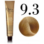 Fanola Oro Therapy Oro Puro Color Keratin Gold & Argan Oil Permanent Coloring Cream v&auml;rvimiskreem juustele ilma ammoniaagita - 9.3 Very Light Blonde Golden
