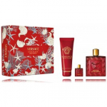 Versace Eros Flame komplekt meestele (100 ml EDP + 5 ml EDP + 150 ml du&scaron;igeel) - Komplekt