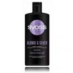 Syoss Blonde & Silver &scaron;ampoon heledatele ja hallidele juustele - 440 ml.