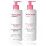 Topicrem Ultra-Moisturizing Body Milk niisutav piim kuivale ja tundlikule kehanahale - 2 x 500 ml.
