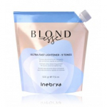 Inebrya Blondesse Ultra Fast Lightener - 9 Tones juuste blondeerimispulber - 500 g.