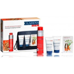 Clarins Men komplekt meestele (30 ml. n&auml;opesu + 30 ml. &scaron;ampoon / du&scaron;igeel + 50 m. geel + 0,9 ml. seerum + kosmeetika) - Komplekt
