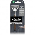 Wilkinson Sword Quattro Essential 4 Vintage Edition raseerija vahetatavate teradega meestele - 1 vnt.