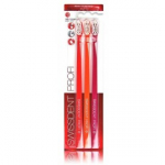 Swissdent Profi Whitening pehmed hambaharjad 3 tk. - Red/Orange/Pink