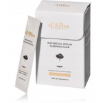 d'Alba Waterfull Vegan Sleeping Pack &ouml;ine n&auml;omask valgete tr&uuml;hvlitega - 12 x 4 ml.