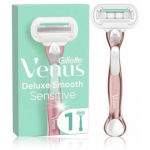 Gillette Venus Extra Smooth Sensitive Rose Gold raseerija ja vahetatav tera - 1 tk.