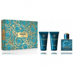 Versace Eros komplekt meestele (50 ml EDP + 50 ml du&scaron;igeel + 50 ml habemeajamisj&auml;rgne palsam) - Komplekt