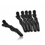 Lussoni Carbon Croc Clips juukseklambrid 6 tk - Soft Touch Finish