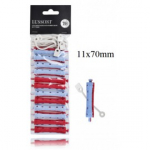 Lussoni Cold-wave lokirullid kummipaelaga lokkide tegemiseks 12 tk. - 11 x 70 mm.