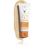 Vichy Capital Soleil Anti-Dark Spot 3-In-1 Tinted SPF50+ tooniv p&auml;ikesekaitsekreem n&auml;ole - 50 ml.