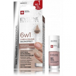 Eveline Nail Therapy 6in1 Care & Color Shimmering Nude k&uuml;&uuml;nepalsam v&auml;rviga - 5 ml.