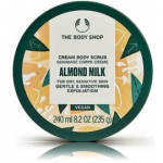The Body Shop Almond Milk Cream Body Scrub kreemjas kehakoorija kuivale ja tundlikule nahale - 240 ml.
