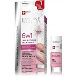 Eveline Nail Therapy 6in1 Care & Color Sparkling Pink k&uuml;&uuml;nepalsam v&auml;rviga - 5 ml.