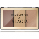 Makeup Revolution Alagia Face Like Alagia Highlight & Bronze kontuurimise palett n&auml;ole - 7.5 g.