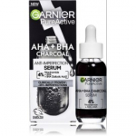 Garnier Pure Active AHA + BHA Charcoal ebatasasusi v&auml;hendav n&auml;oseerum - 30 ml.