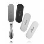 Lussoni pedik&uuml;&uuml;rikomplekt (roostevabast terasest k&auml;epide + &uuml;hekordsed kleebitavad riivid)