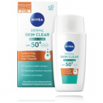 Nivea Derma Skin Clear UV Fluid SPF50+ p&auml;ikesekaitsekreem n&auml;ole - 40 ml.