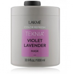 Lakme Teknia Color Refresh Violet Lavender Mask v&auml;rskendav mask v&auml;rvitud juustele - 1000 ml.