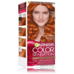 Garnier Color Sensation Creme Permanent Color Cream kauap&uuml;siv kreemjas juuksev&auml;rv - 7.40 Amber Copper