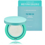 BringGreen Tea Tree Cica Tone-Up Sun Cushion SPF50+ multifunktsionaalne n&auml;ohooldusvahend - 15 g.