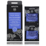 Apivita Express Beauty Face Mask Sea Lavender Moisturizing & Anti-Pollution - 2 x 8 ml.