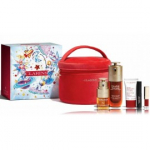 Clarins Double Serum Iconic komplekt (silma&uuml;mbrusseerum + seerum + palsam + huule&otilde;li + ripsmetu&scaron;&scaron; + kosmeetikakott) - 1 tk.