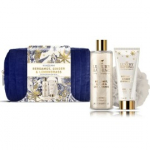 The Luxury Bathing Company Bergamot, Ginger & Lemongrass kehakomplekt (pesugeel 250 ml + kehakreem 150 ml + k&auml;sn + kosmeetikakott) - 1 tk.