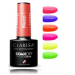 Claresa Soak Off UV / LED Color Neon kauap&uuml;siv h&uuml;briid k&uuml;&uuml;nelakk - Neon 1